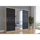 Skapis ar bīdāmām durvīm Alba. Garums 250 cm