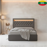 Guļamistabas gulta Chicago ar LED apgaismojumu