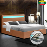 Guļamistabas gulta New York ar LED apgaismojumu